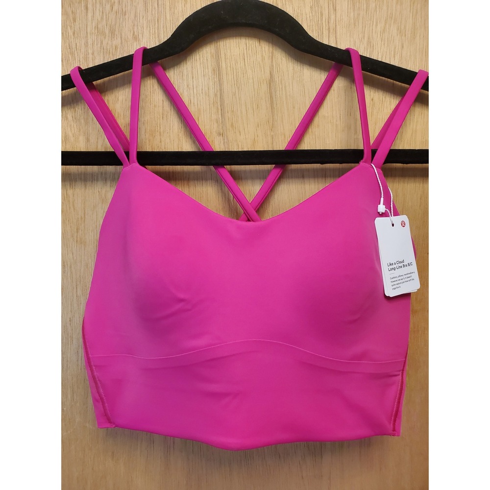 RARE NWT Lululemon Like a Cloud Longline Bra B/C – Size 8 (Pink Flare)